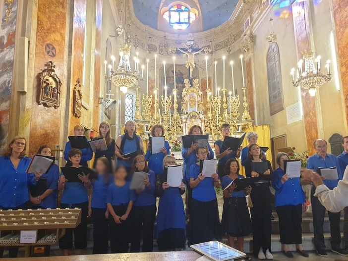Il Coro Polifonico di Nizza in concerto a Carpasio per il terzo anno consecutivo