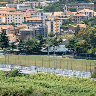 Lo stadio 'Ezio Sclavi' di Arma di Taggia