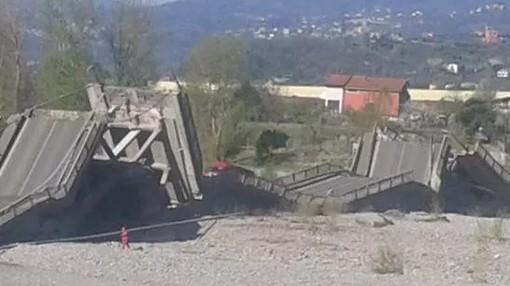 Crollo ponte di Albiano al confine tra Liguria e Toscana: Anas avvia una commissione di indagine