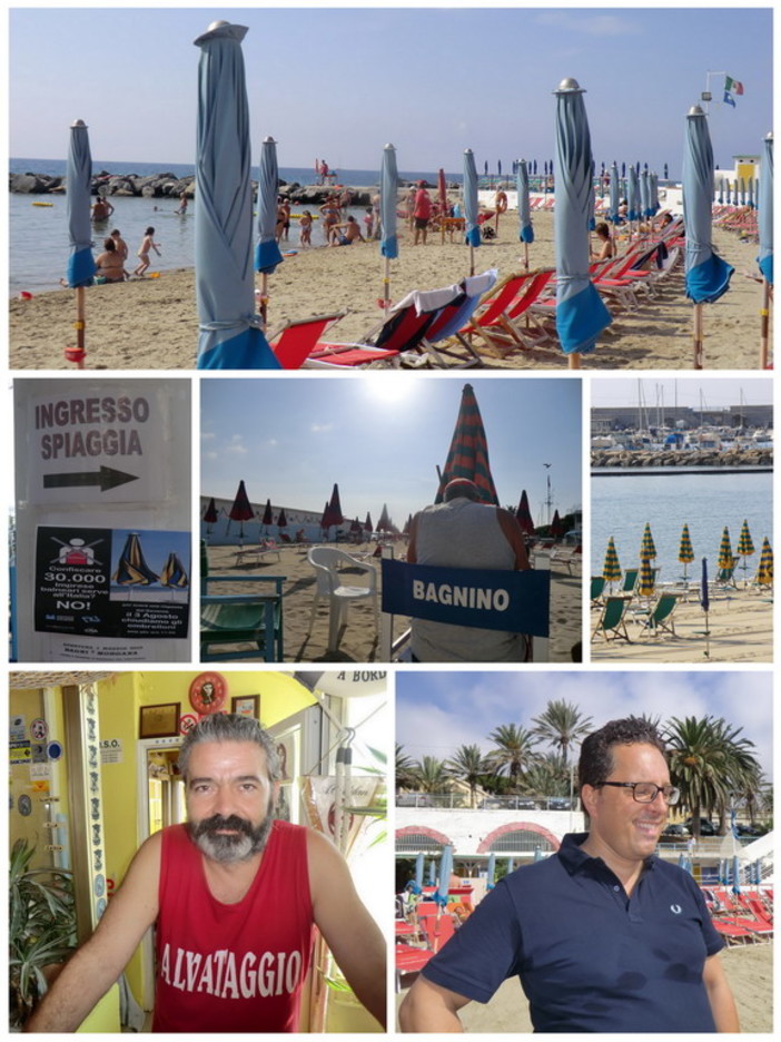 Sanremo: ombrelloni chiusi per la protesta dei balneari. Il 95% ha aderito, qualche eccezione ma solidarietà dai clienti