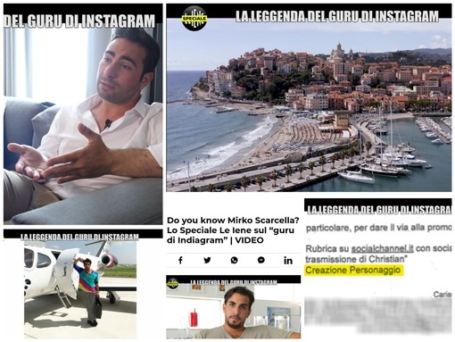 “Do you know Mirko Scarcella?” Nello speciale delle Iene Imperia fa da sfondo a un'avventura del discusso guru di Instagram “Do you know Mirko Scarcella?” Nello speciale delle Iene Imperia fa da sfondo a un'avventura del discusso guru di Instagram