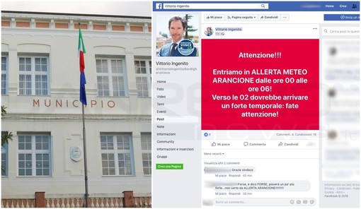 Bordighera: il comune innalza autonomamente l’allerta meteo da verde ad arancione, Bozzarelli “E’ nei poteri del Sindaco”. Arpal “Lo scenario meteorologico resta quello previsto”