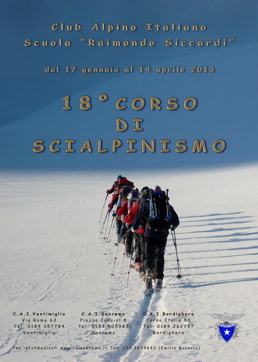 Sanremo: a gennaio prende il via il nuovo corso di scialpinismo del Cai Sanremo: a gennaio prende il via il nuovo corso di scialpinismo del Cai