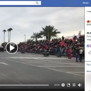La diretta video del Corso Fiorito di Sanremo News ha raggiunto 59550 persone in Italia e non solo