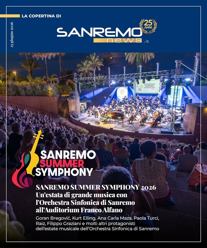 SANREMO SUMMER SYMPHONY 2026 Un’estate di grande musica con l’Orchestra Sinfonica di Sanremo all'Auditorium Franco Alfano SANREMO SUMMER SYMPHONY 2026 Un’estate di grande musica con l’Orchestra Sinfonica di Sanremo all'Auditorium Franco Alfano