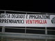 CasaPound a Ventimiglia dice basta al degrado e all'immigrazione con uno striscione