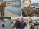 Sanremo: pulizia dei fondali al porto vecchio, sul fondo trovate transenne, bici ed uno scooter (VIDEOSERVIZIO)