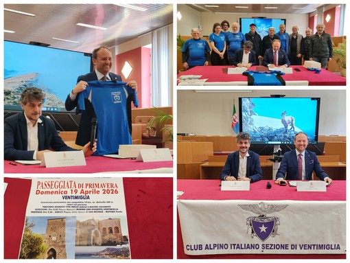 Mappatura, sorveglianza, manutenzione, pulizia e valorizzazione dei sentieri: Ventimiglia firma convenzione con il Cai (Foto e video) Mappatura, sorveglianza, manutenzione, pulizia e valorizzazione dei sentieri: Ventimiglia firma convenzione con il Cai (Foto e video)