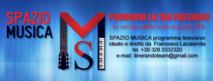 'Spazio Musica', in provincia di Imperia un nuovo programma televisivo destinato alla promozione di artisti