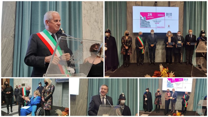 Consegnati i premi 'San Leonardo Città di Imperia' all'imprenditrice Bracco, al professore Profumo e alla 'Fratelli 'Merano': "Hanno contribuito allo sviluppo della nostra terra" (foto e video)