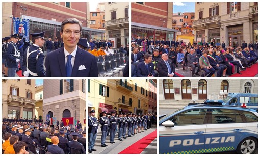 Imperia, in piazza Fratelli Serra le celebrazioni per il 172° anniversario della fondazione della polizia di stato (foto e video)