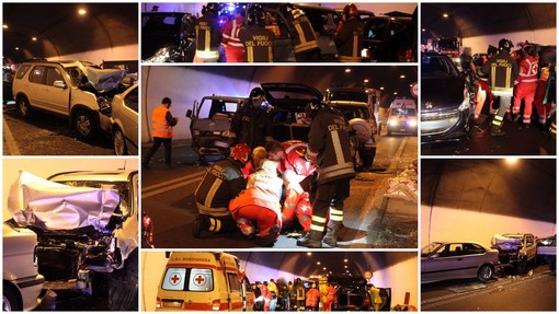Sanremo: maxi tamponamento a catena, parte dell'Aurelia Bis chiusa al traffico. Il bilancio è di tre feriti (Foto e Video) Sanremo: maxi tamponamento a catena, parte dell'Aurelia Bis chiusa al traffico. Il bilancio è di tre feriti (Foto e Video)