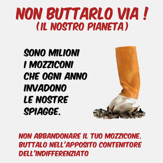 Imperia: al via sabato 15 agosto la campagna di 'Monesi Young' contro l'abbandono di mozziconi di sigarette sulle spiagge