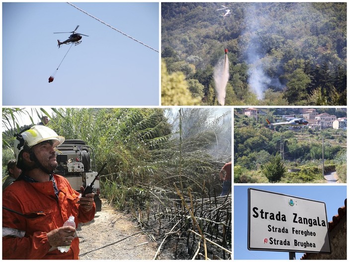 Ceriana: grosso incendio nell'area del torrente, Vigili del Fuoco e Protezione Civile in azione (FOTO e VIDEO) Ceriana: grosso incendio nell'area del torrente, Vigili del Fuoco e Protezione Civile in azione (FOTO e VIDEO)