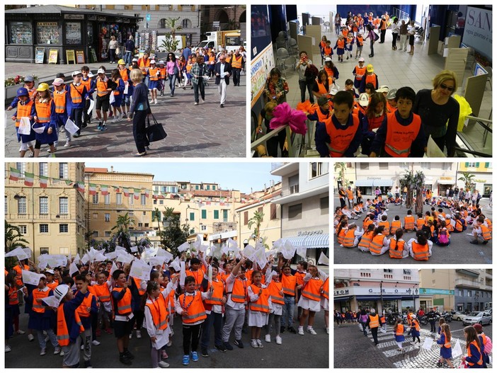 Sanremo: tempo di bilanci per il progetto pedibus, VIDEOSERVIZIO con le interviste