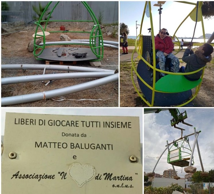 Imperia, la 'Giraffa a rotelle' costretta a ridare indietro l'altalena inclusiva del parco urbano: "Tanto dolore. Con lei parte un seme di amore e accettazione" Imperia, la 'Giraffa a rotelle' costretta a ridare indietro l'altalena inclusiva del parco urbano: "Tanto dolore. Con lei parte un seme di amore e accettazione"