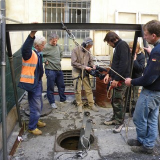 Sanremo: ieri è stata esplorata l'antica cisterna in piazza Nota, le foto ed il video