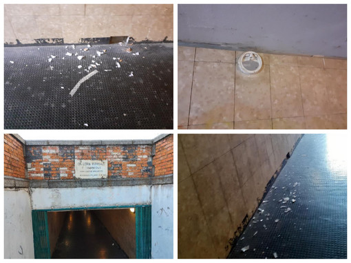 Imperia, il sottopasso dell'ex stazione ferroviaria di Oneglia nuovamente preso di mira dai vandali: continua l'escalation di danneggiamenti in città