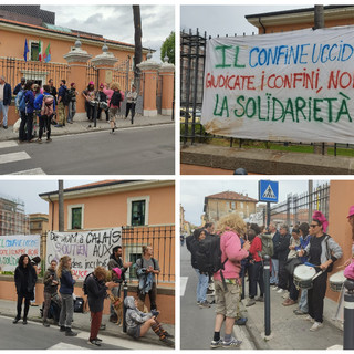 Imperia, "Giudicate i confini non la solidarietà": presidio No Border in tribunale (foto e video) Imperia, "Giudicate i confini non la solidarietà": presidio No Border in tribunale (foto e video)