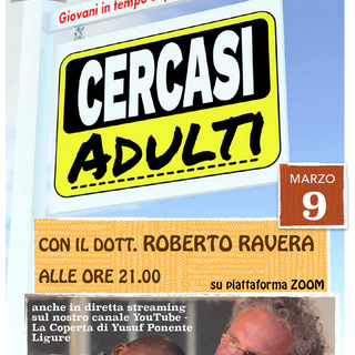 ‘Cercasi Adulti’, incontro online de ‘La Coperta di Yusuf del Ponente Ligure’ mercoledì prossimo