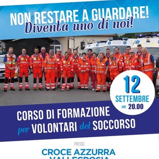 Vallecrosia: dal 12 settembre via la corso per volontari insieme alla Croce Azzurra Vallecrosia: dal 12 settembre via la corso per volontari insieme alla Croce Azzurra
