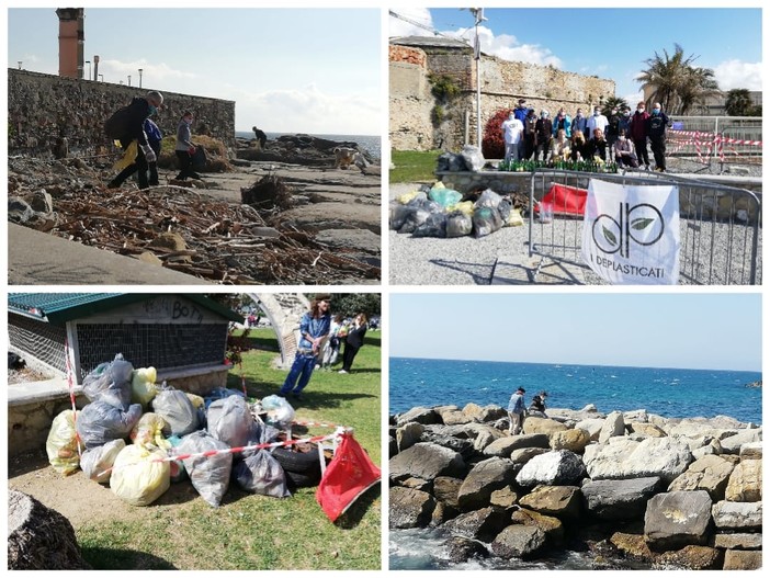 I Deplasticati oggi in azione a Pian di Nave