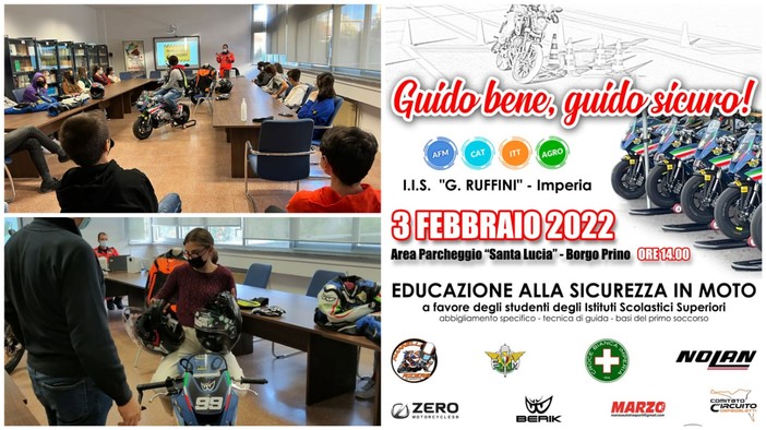 Imperia, gli alunni del 'Ruffini' tornano in pista con la 'Nannelli Riders Academy' e la Croce Bianca: appuntamento al Prino con “Guido bene, guido sicuro!" Imperia, gli alunni del 'Ruffini' tornano in pista con la 'Nannelli Riders Academy' e la Croce Bianca: appuntamento al Prino con “Guido bene, guido sicuro!"