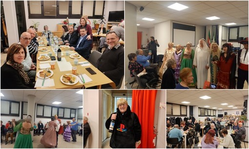 Cena, costumi e danze: festa di Carnevale a 'Le Cinque Torri' di Vallecrosia (Foto) Cena, costumi e danze: festa di Carnevale a 'Le Cinque Torri' di Vallecrosia (Foto)