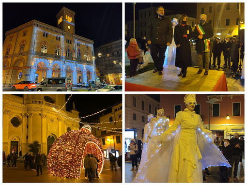Imperia, la magia del Natale avvolge la città con l'accensione delle luminarie, Scajola: "Serve il ritorno alla normalità. A Capodanno evento per giovani e bambini" (foto e video) Imperia, la magia del Natale avvolge la città con l'accensione delle luminarie, Scajola: "Serve il ritorno alla normalità. A Capodanno evento per giovani e bambini" (foto e video)