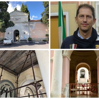 Diano Marina: terminata la prima riqualificazione del cimitero, Za Garibaldi: "Proseguiremo la messa in sicurezza e la conservazione architettonica" (Foto)