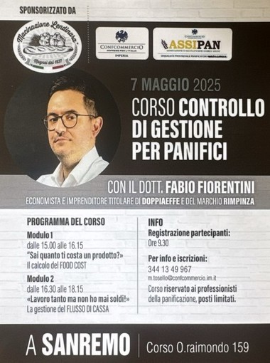 Il 7 maggio doppio appuntamento formativo di Assipan Confcommercio imperiese: il programma