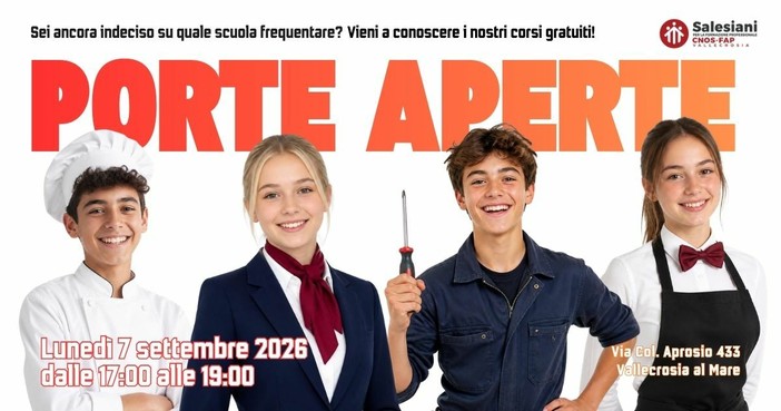 Vallecrosia, porte aperte al CNOS-FAP di Vallecrosia per orientare i giovani sul futuro lavorativo Vallecrosia, porte aperte al CNOS-FAP di Vallecrosia per orientare i giovani sul futuro lavorativo