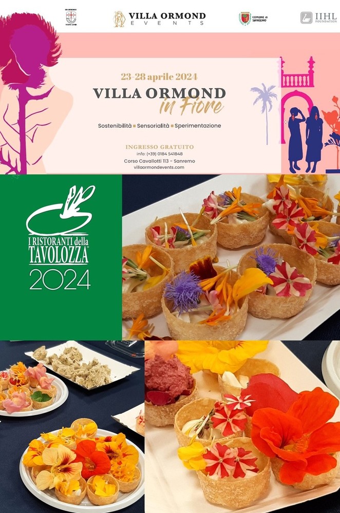 Sanremo nella splendida cornice di Villa Ormond due giorni di incontri e show cooking dedicati alla Cucina con i fiori. Sanremo nella splendida cornice di Villa Ormond due giorni di incontri e show cooking dedicati alla Cucina con i fiori.
