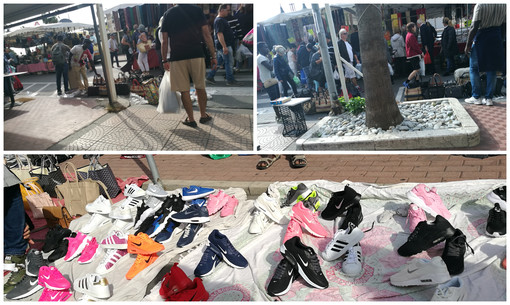 Ventimiglia: a due settimane dal blitz della Polizia, al mercato del venerdì sono tornati i venditori abusivi