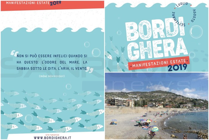 Bordighera: depliant manifestazioni estive, la citazione in quarta di copertina scatena l’ironia sui social, la sabbia sembra non essere una caratteristica delle spiagge bordigotte Bordighera: depliant manifestazioni estive, la citazione in quarta di copertina scatena l’ironia sui social, la sabbia sembra non essere una caratteristica delle spiagge bordigotte