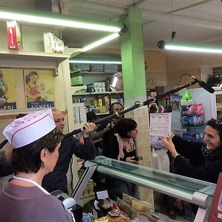 Alcune immagini durante le riprese