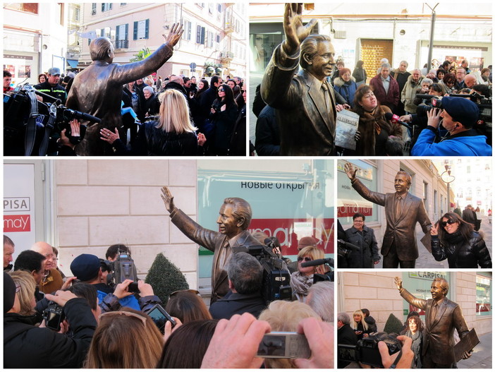 La statua di Mike questa mattina