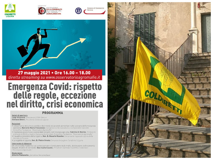 Agromafie: il 27 maggio il webinar "Emergenza covid: rispetto delle regole, eccezione del diritto, crisi economica" Agromafie: il 27 maggio il webinar "Emergenza covid: rispetto delle regole, eccezione del diritto, crisi economica"
