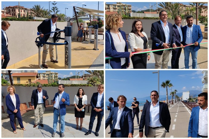 Vallecrosia, inaugurato tratto della ciclopedonale. Toti: "Progetto strategico che conferma la Liguria sempre più 'sostenibile' e attrattiva per turisti italiani e stranieri" (Foto e Video) Vallecrosia, inaugurato tratto della ciclopedonale. Toti: "Progetto strategico che conferma la Liguria sempre più 'sostenibile' e attrattiva per turisti italiani e stranieri" (Foto e Video)
