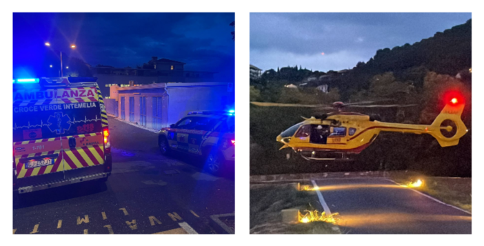 Ventimiglia, incidente stradale in via Chiappori: si alza in volo l'elisoccorso (Foto) Ventimiglia, incidente stradale in via Chiappori: si alza in volo l'elisoccorso (Foto)