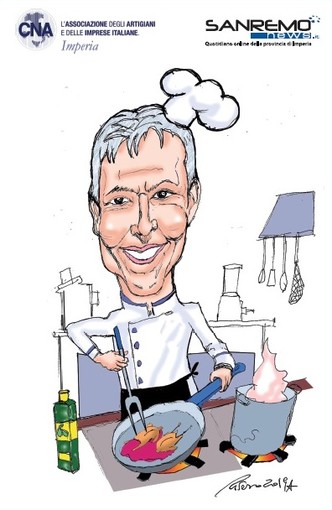 Baglioni, Bisio e Raffaele in cartolina per l'iniziativa Sanremonews-Cna Imperia