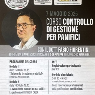 Il 7 maggio doppio appuntamento formativo di Assipan Confcommercio imperiese: il programma Il 7 maggio doppio appuntamento formativo di Assipan Confcommercio imperiese: il programma