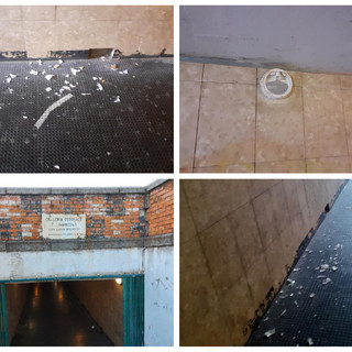 Imperia, il sottopasso dell'ex stazione ferroviaria di Oneglia nuovamente preso di mira dai vandali: continua l'escalation di danneggiamenti in città