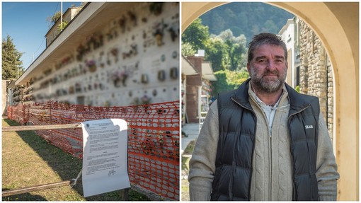 Badalucco: crolli al cimitero, 270 lapidi transennate per sicurezza in vista della commemorazione dei defunti