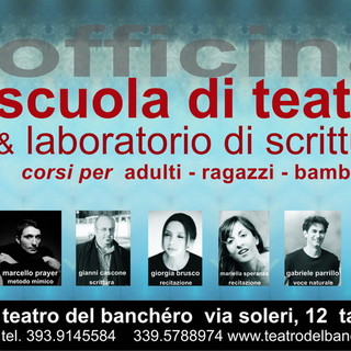 Taggia: oggi l'apertura delle iscrizioni ai corsi di Teatro Officina Taggia: oggi l'apertura delle iscrizioni ai corsi di Teatro Officina