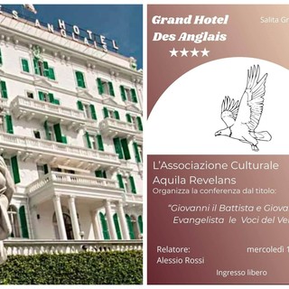 A Sanremo una conferenza su "Giovanni il Battista e Giovanni l'Evangelista le Voci del Verbo"