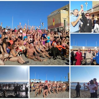 Imperia: in 213 a fare il bagno per il cimento della Befana. Vassallo "Il nostro clima, una fortuna da sfruttare (foto e video)