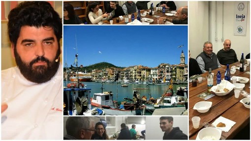 Chef Canavacciuolo a Imperia per girare "'O Mare Mio", da ieri sera lo staff della trasmissione è in città