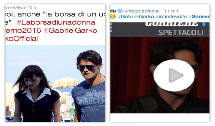 #Sanremo2016 dopo la conferenza stampa di ieri su Twitter è già stato decretato il vincitore del Festival. E' Gabriel Garko