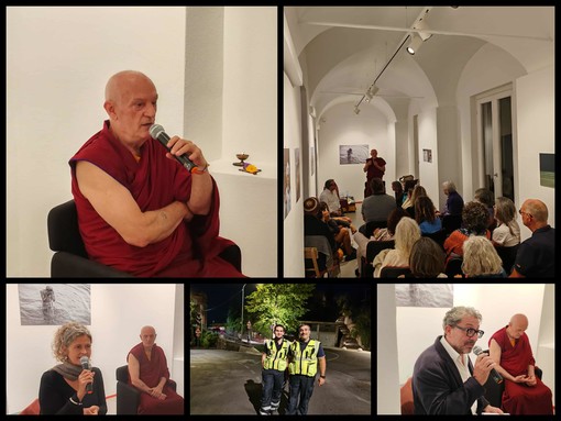 "L’essenza della spiritualità oltre la religione", incontro con il monaco Ven. Tenzin Khentse Cesare Milani a Vallebona (Foto e video)